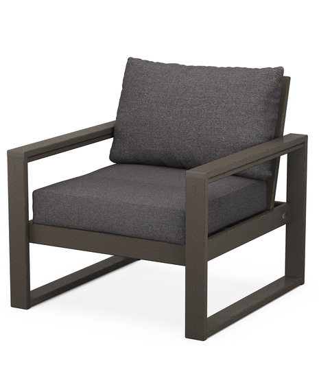 EDGE Club Chair - Vintage Coffee/Ash Charcoal