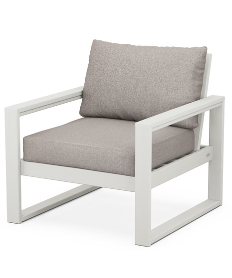 EDGE Club Chair - Vintage White/Weathered Tweed