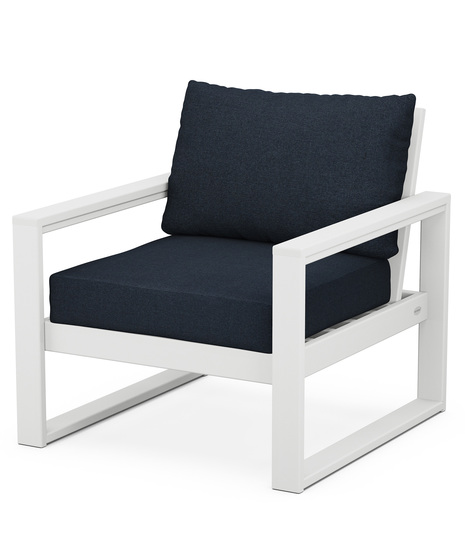 EDGE Club Chair - White/Marine Indigo