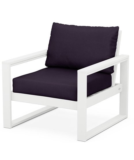 EDGE Club Chair - White/Navy