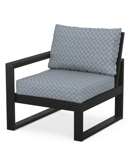 Edge Modular Left Arm Chair - Black/Hopscotch