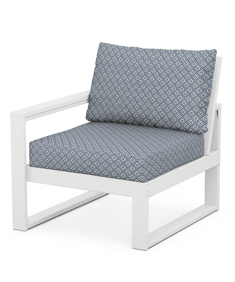Edge Modular Left Arm Chair - White/Hopscotch