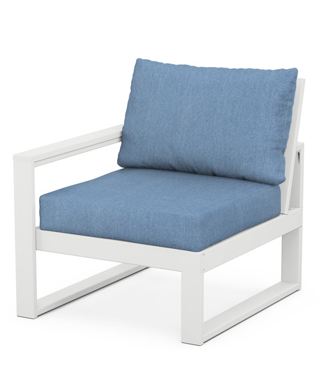 Pair this sleek modern deep seating chair with the rest of the EDGE Modular Collection to create a unique piece of furniture that is custom fit for your outdoor space.