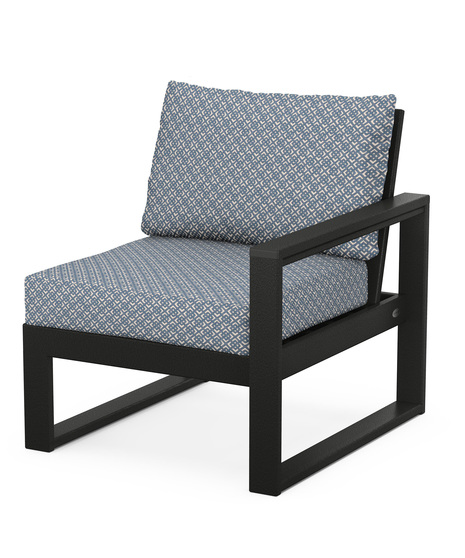 EDGE Modular Right Arm Chair - Black/Hopscotch