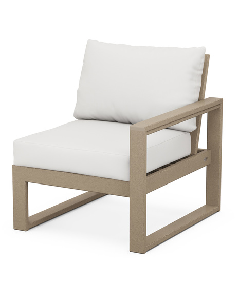 EDGE Modular Right Arm Chair - Vintage Sahara/Natural Linen