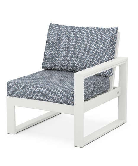 EDGE Modular Right Arm Chair - White/Hopscotch