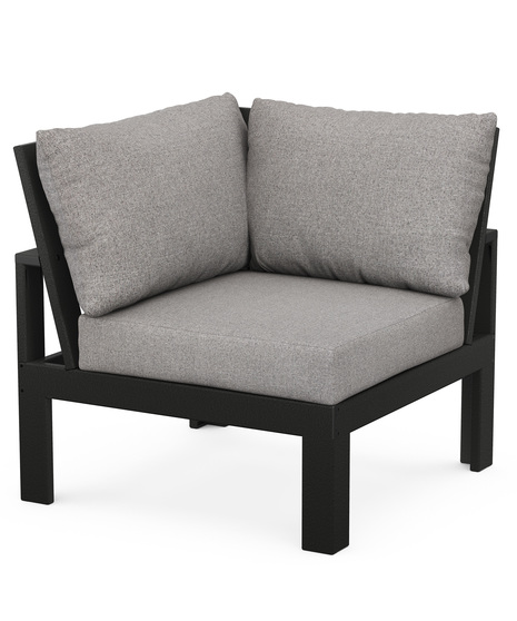 EDGE Modular Corner Chair - Black/Grey Mist