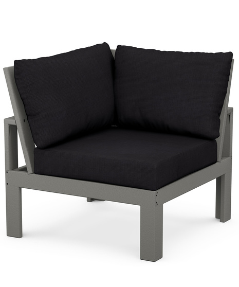 EDGE Modular Corner Chair - Slate Grey/Midnight Linen