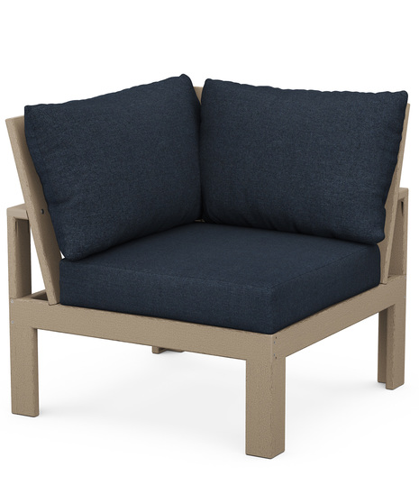 EDGE Modular Corner Chair - Vintage Sahara/Marine Indigo