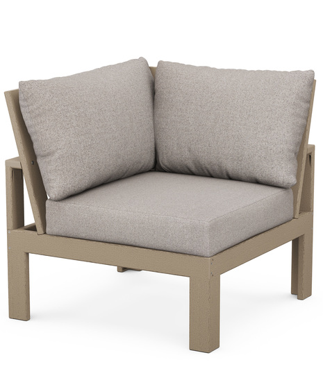EDGE Modular Corner Chair - Vintage Sahara/Weathered Tweed