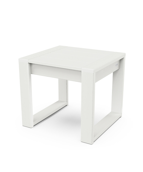 EDGE End Table - Vintage White Finish