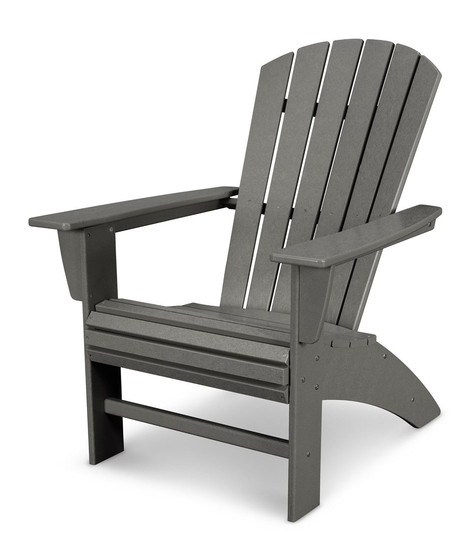 Nautical Curveback Adirondack - Slate Grey