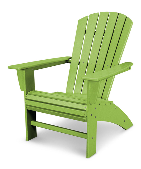Nautical Curveback Adirondack - Lime