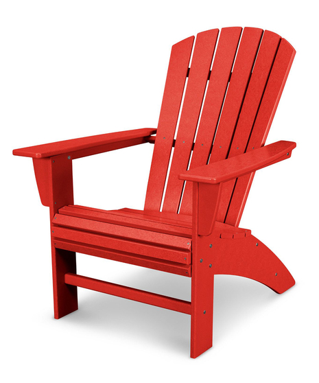 Nautical Curveback Adirondack - Sunset Red