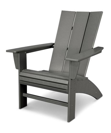 Modern Curveback Adirondack - Slate Grey