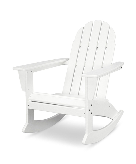 Vineyard Adirondack Rocking Chair - White