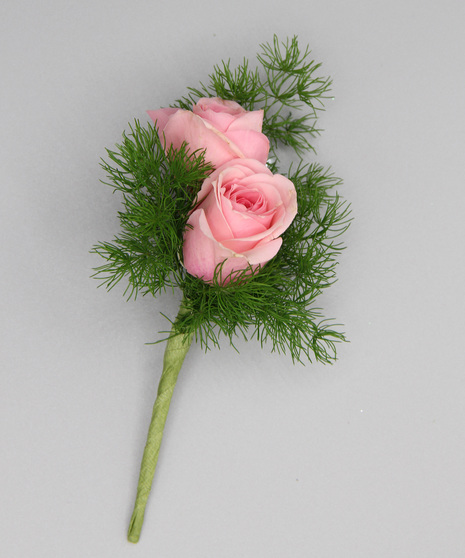 2 spray roses and greenery