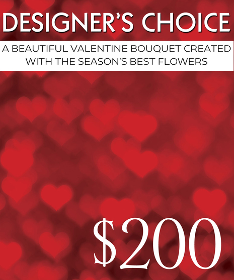 Our Designers will create a beautiful bouquet with the season's best flowers.