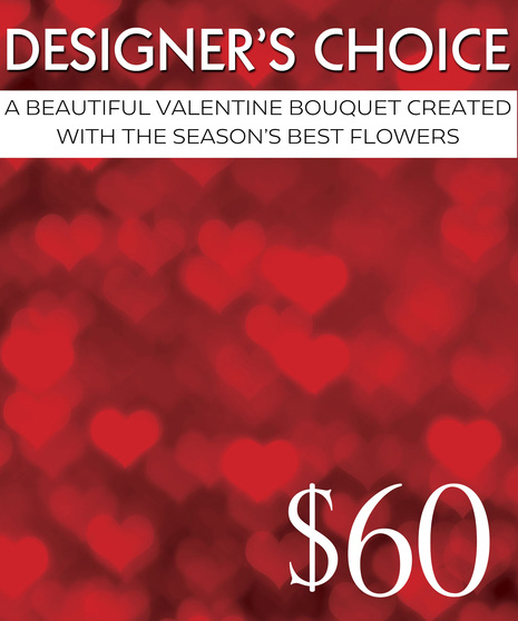 Our Designers will create a beautiful bouquet with the season's best flowers.