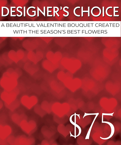 Our Designers will create a beautiful bouquet with the season's best flowers.