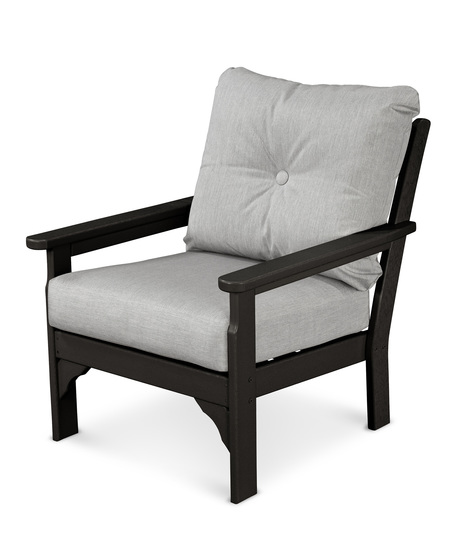 Vineyard Deep Seating Chair - Black/Granite
