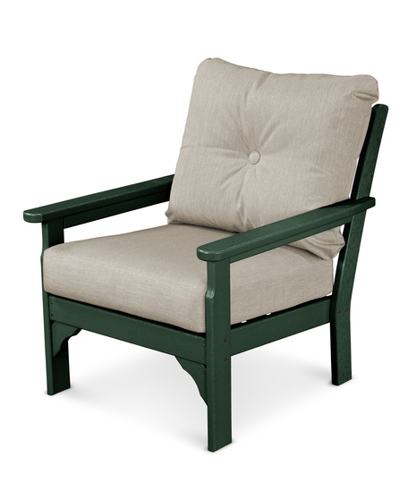 Vineyard Deep Seating Chair - Green/Cast Ash