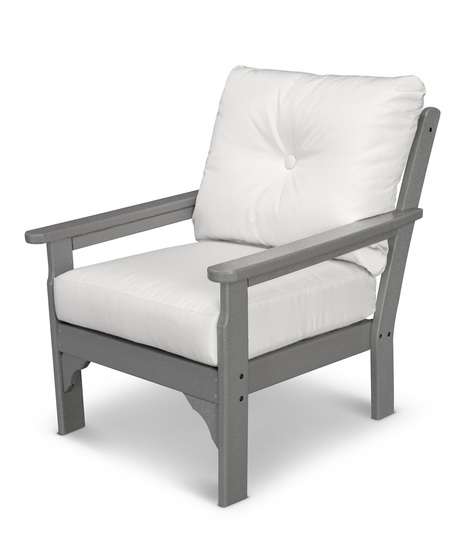 Vineyard Deep Seating Chair - Slate Grey/Natural