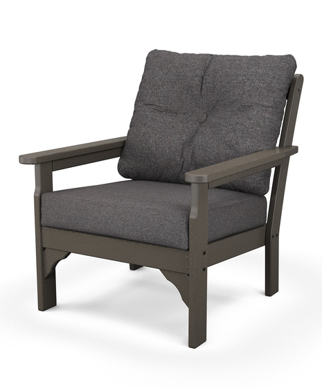 Vineyard Deep Seating Chair - Vintage Coffee/Ash Charcoal