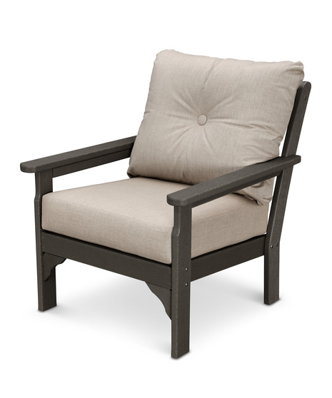 Vineyard Deep Seating Chair - Vintage Coffee/Cast Ash