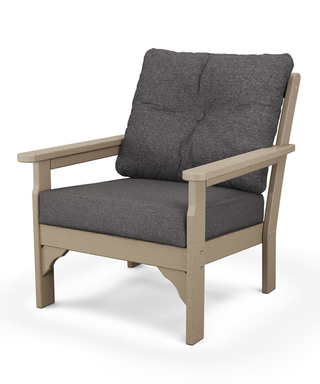 Vineyard Deep Seating Chair - Vintage Sahara/Ash Charcoal
