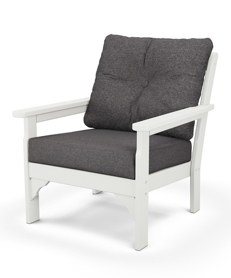 Vineyard Deep Seating Chair - Vintage White/Ash Charcoal
