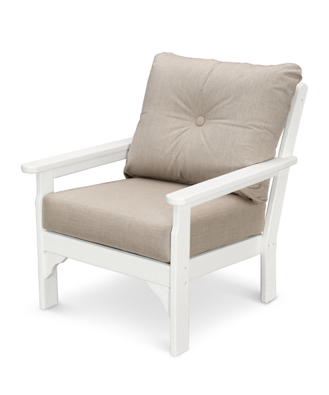 Vineyard Deep Seating Chair - Vintage White/Cast Ash