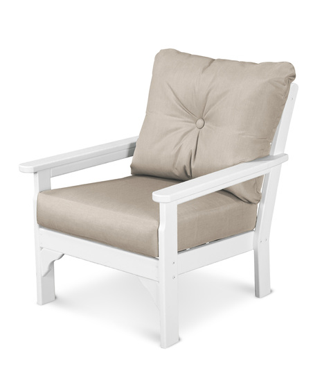 Vineyard Deep Seating Chair - White/Cast Ash