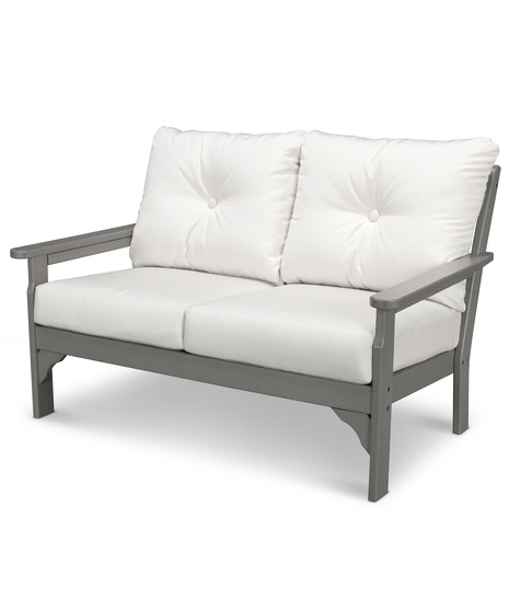 Vineyard Deep Seating Loveseat - Slate Grey/Natural