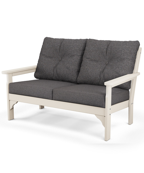 Vineyard Deep Seating Loveseat - Sand/Ash Charcoal