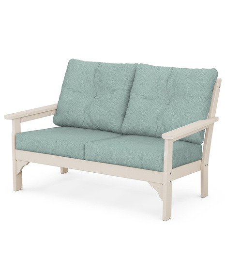Vineyard Deep Seating Loveseat - Sand/Glacier Spa