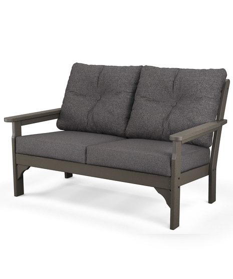 Vineyard Deep Seating Loveseat - Vintage Coffee/Ash Charcoal