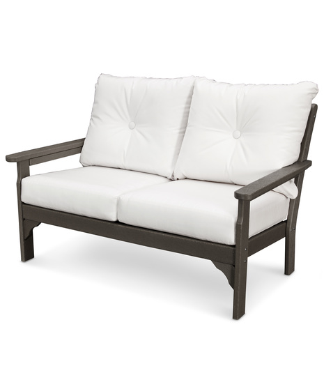 Vineyard Deep Seating Loveseat - Vintage Coffee/Natural