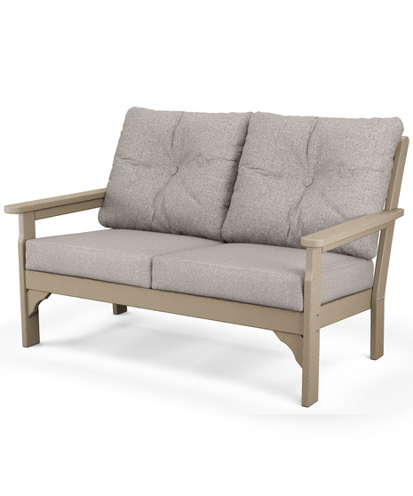 Vineyard Deep Seating Loveseat - Vintage Sahara/Weathered Tweed