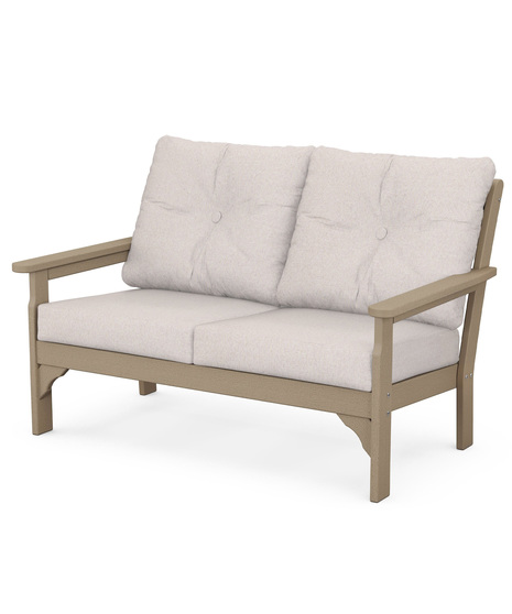 Vineyard Deep Seating Loveseat - Vintage Sahara/Dune Burlap