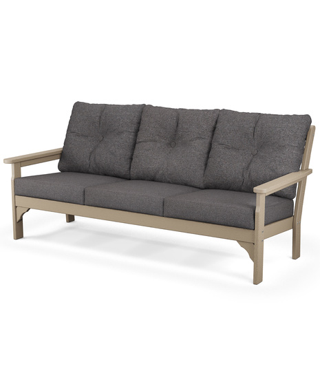 Vineyard Deep Seating Sofa - Vintage Sahara/Ash Charcoal
