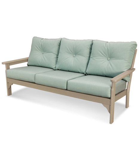 Vineyard Deep Seating Sofa - Vintage Sahara/Spa
