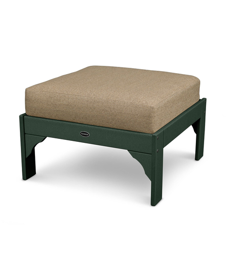 Vineyard Deep Seating Ottoman - Green/Sesame