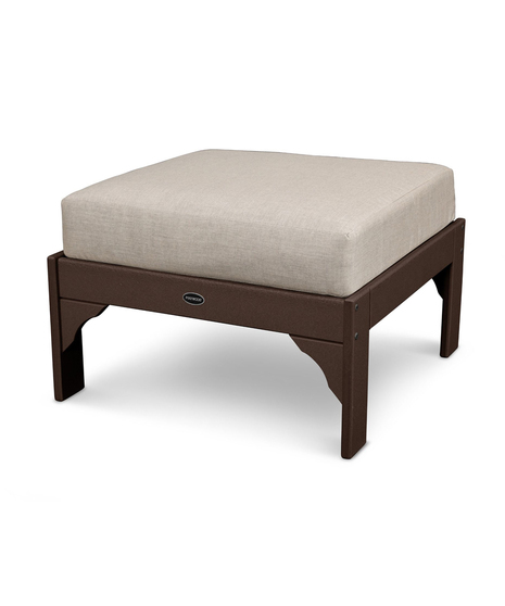 Vineyard Deep Seating Ottoman - Mahogany/Cast Ash