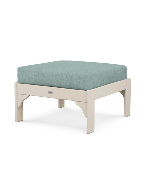 Vineyard Deep Seating Ottoman - Sand/Glacier Spa