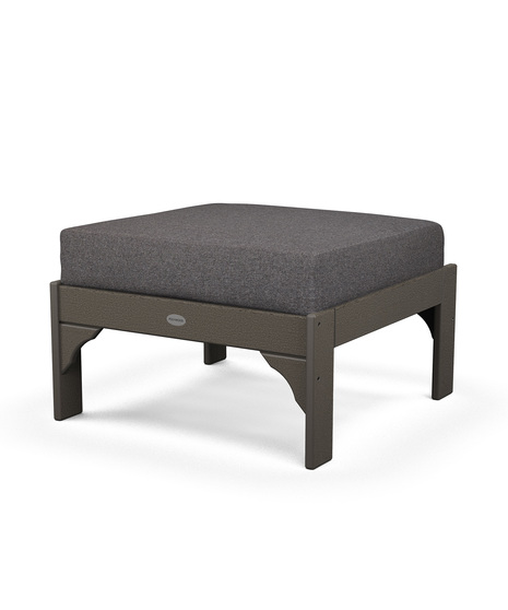 Vineyard Deep Seating Ottoman - Vintage Coffee/Ash Charcoal