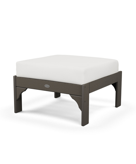 Vineyard Deep Seating Ottoman - Vintage Coffee/Natural Linen