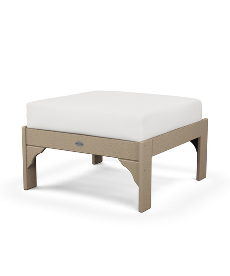 Vineyard Deep Seating Ottoman - Vintage Sahara/Natural Linen