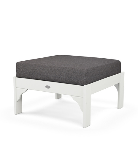 Vineyard Deep Seating Ottoman - Vintage White/Ash Charcoal
