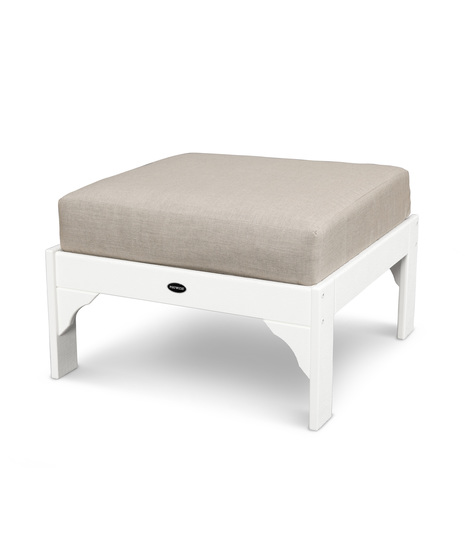 Vineyard Deep Seating Ottoman - Vintage White/Cash Ash